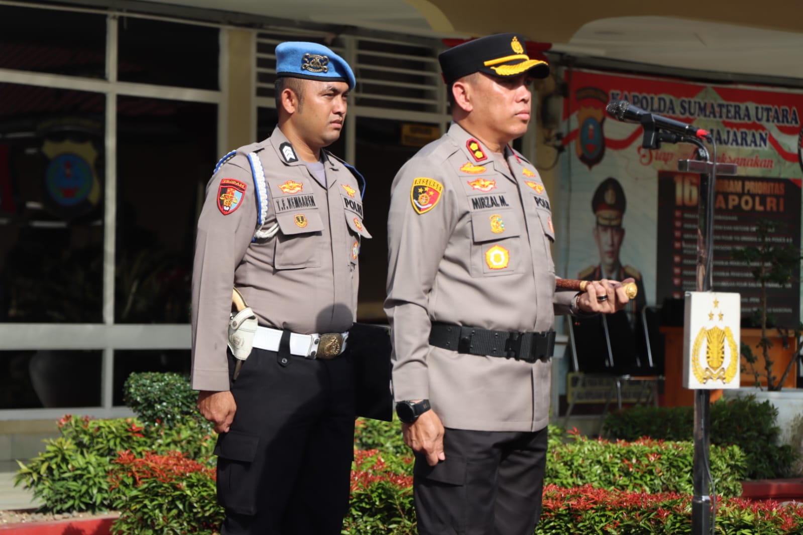 Kapolres Binjai Serah Terimakan Jabatan Kasat Reskrim, Kasat Lantas, Kapolsek Binjai Barat dan Kapolsek Selesai